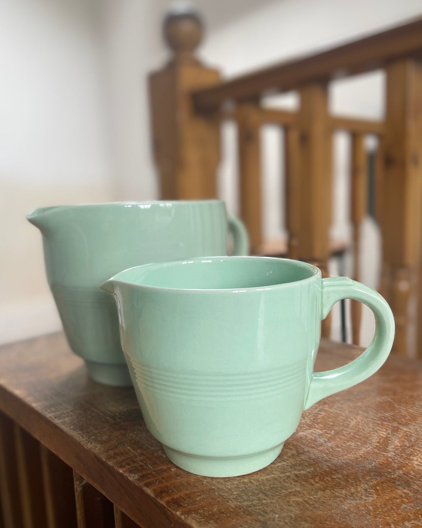 Beryl Woods Ware - mint green small jug
