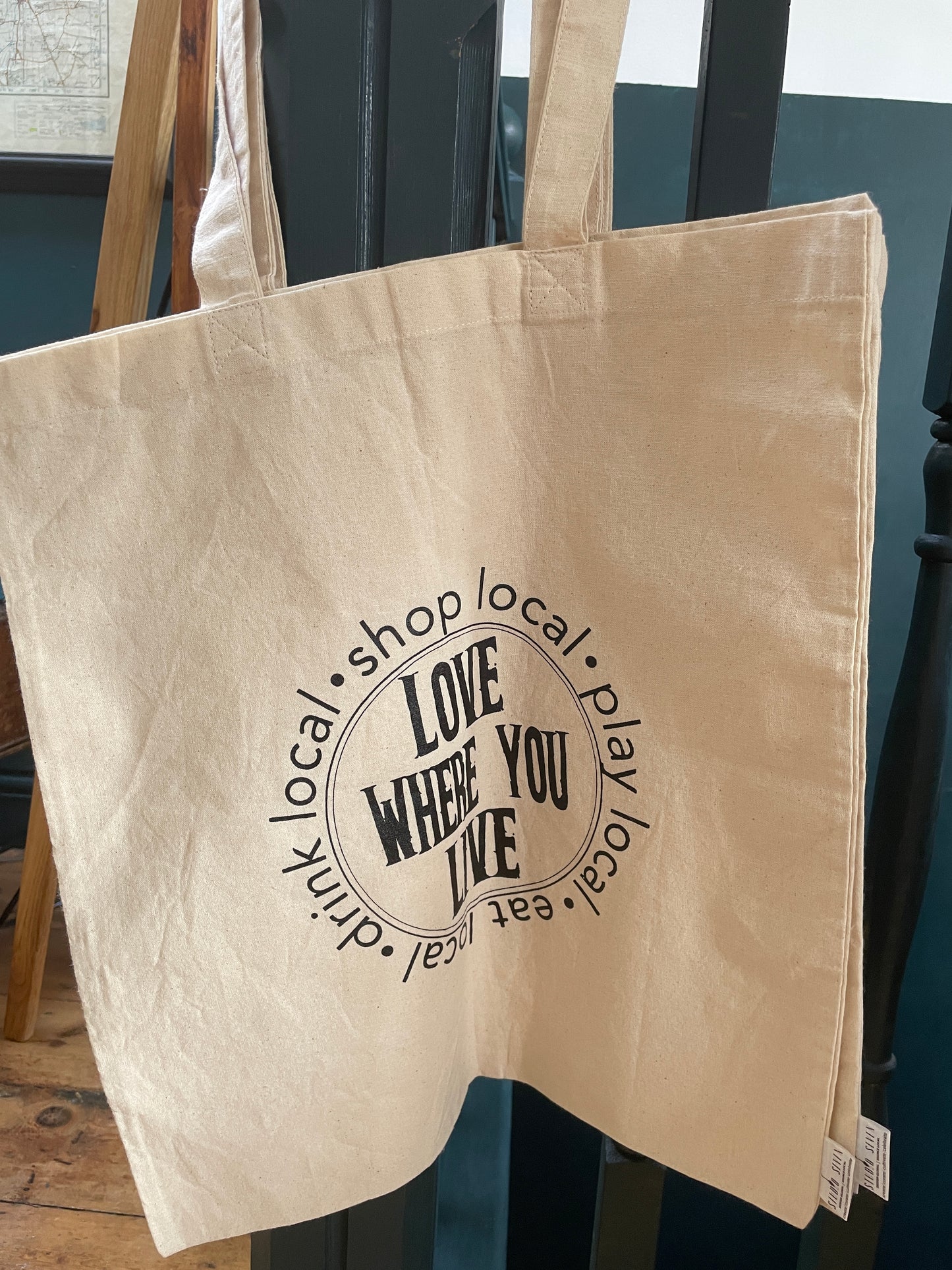 Natural tote bag - Love Where You Live