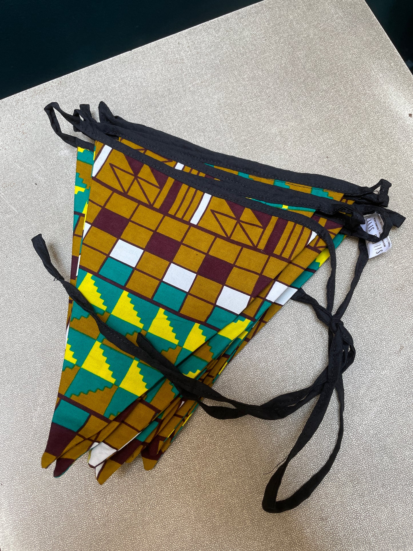 African kitenge - unique bunting (various fabric patterns)