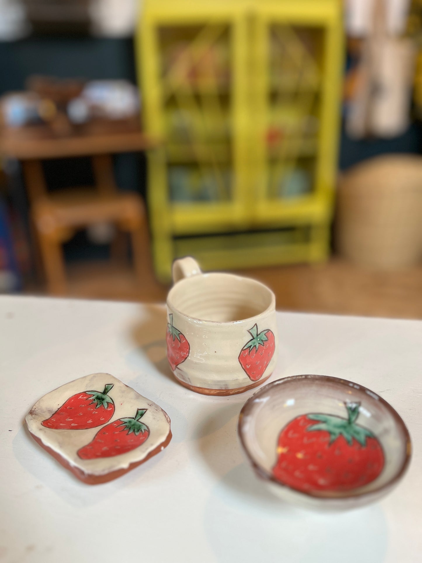 Bristol | Liz Isaacs Ceramics - Strawberry Spoon Rest