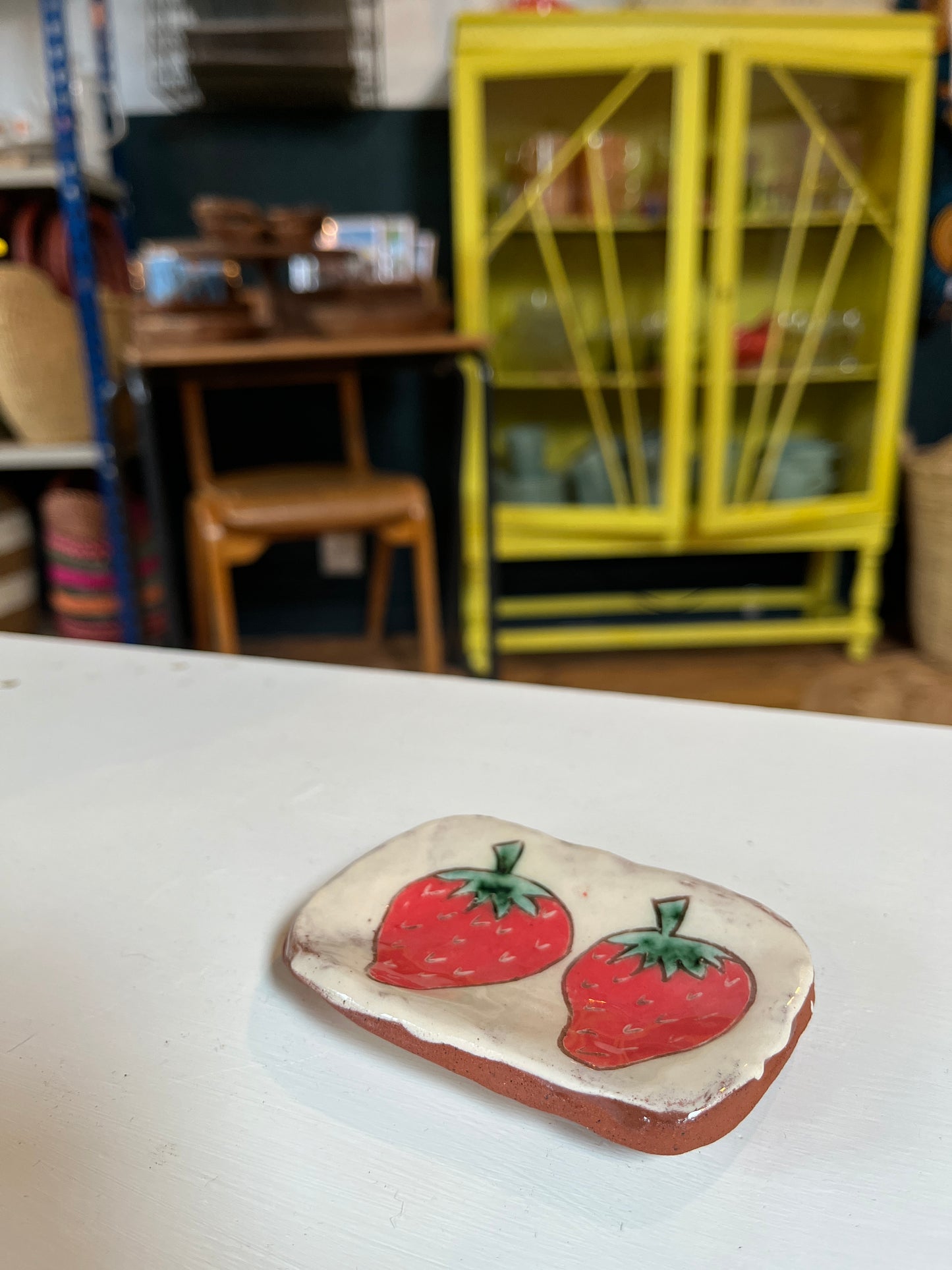 Bristol | Liz Isaacs Ceramics - Strawberry Spoon Rest