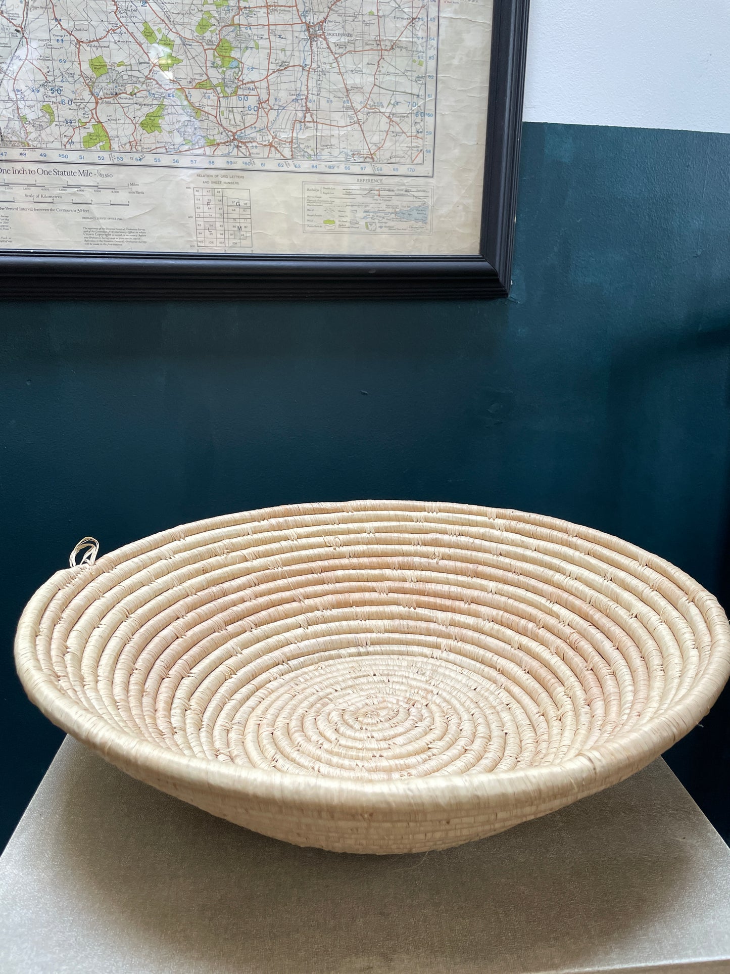 Natural round basket - extra large