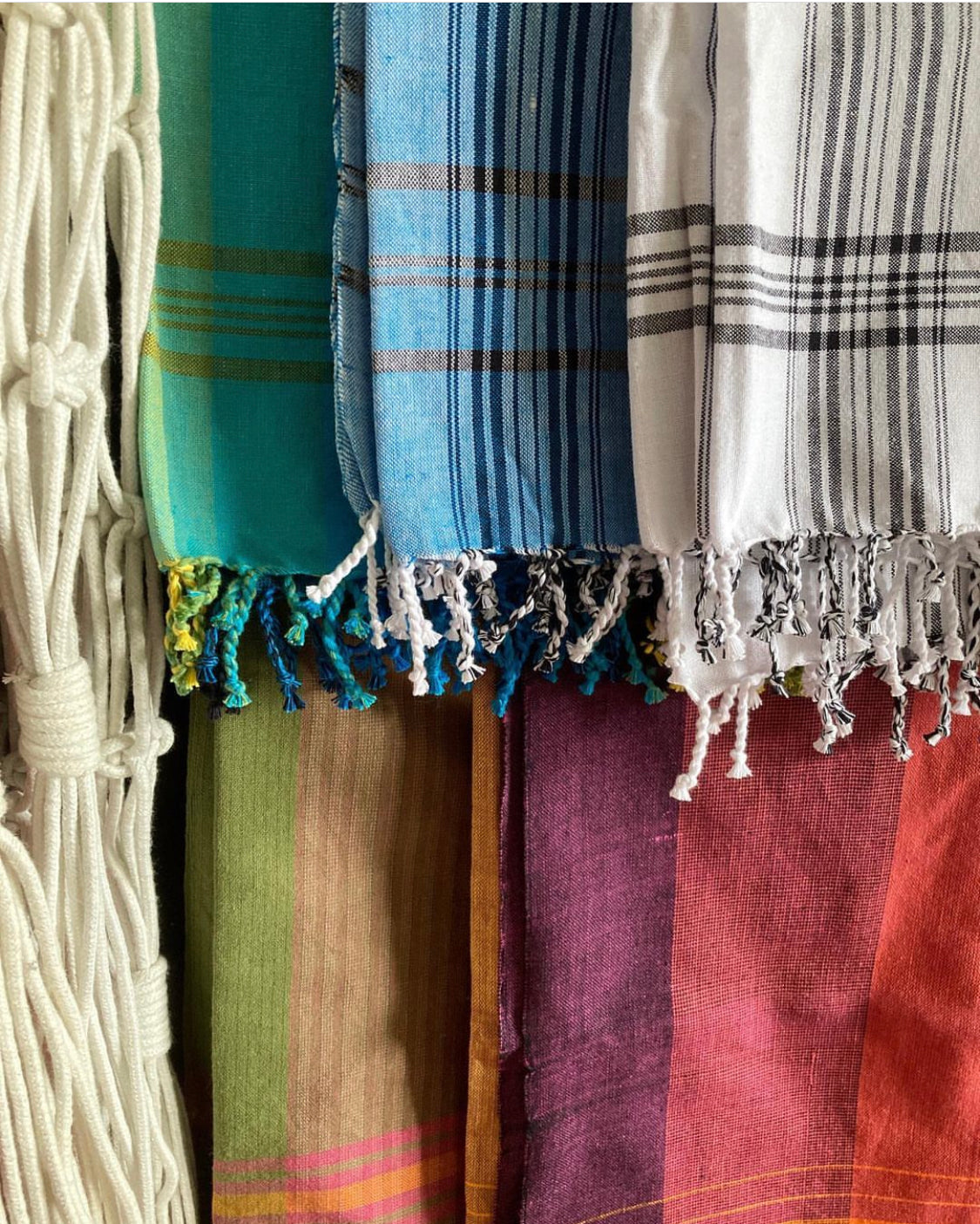 Kilombera Weavers - kikoi 'towel' (classic -red/orange/yellow/black)