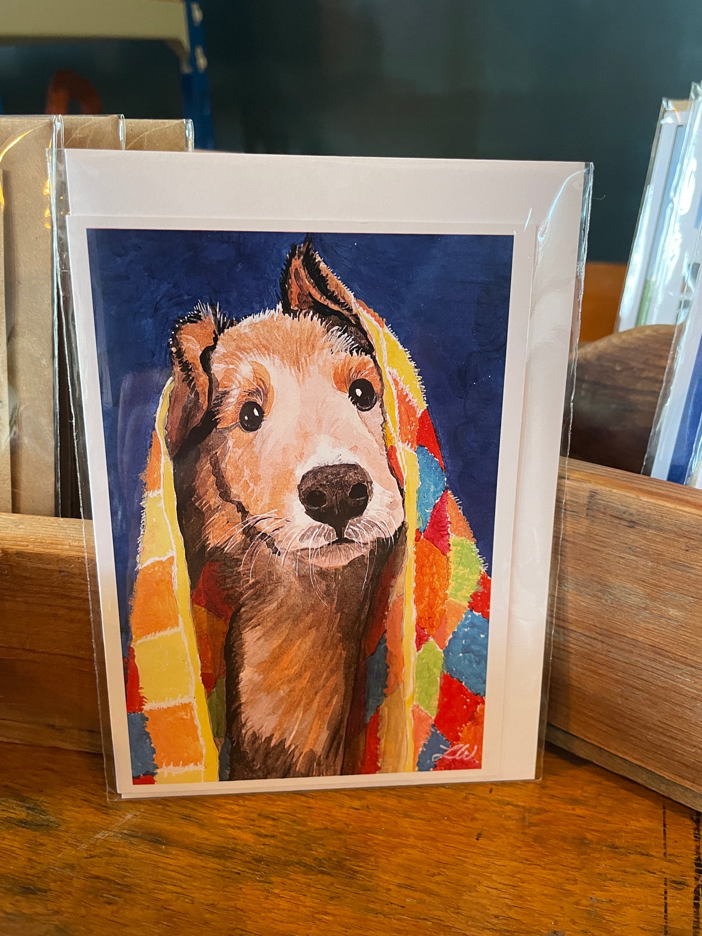 Bizzy Izzy Cards - Dog and blanket