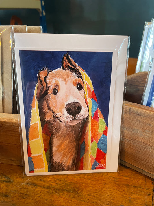 Bizzy Izzy Cards - Dog and blanket