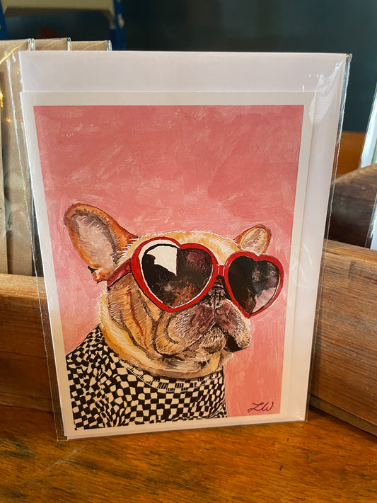 Bizzy Izzy Cards - Frenchie Kisses