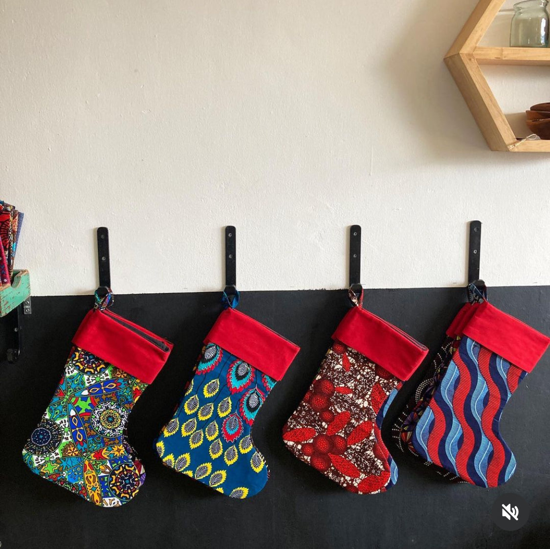 Kitenge Christmas Stocking - miscellaneous pattern